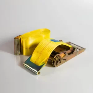 Conjunto de cinta e catraca branco, capacidade de 3000kg e 9 metros